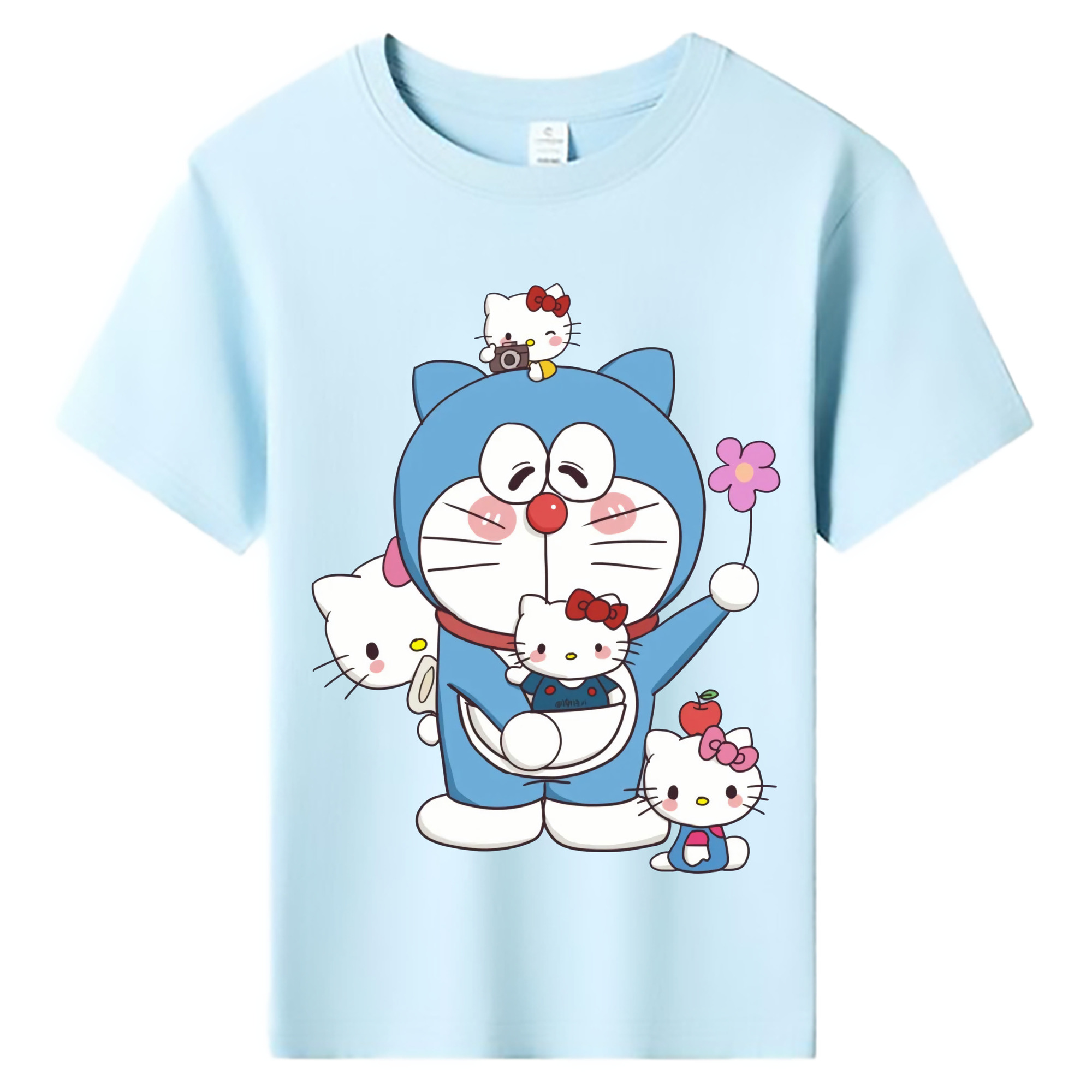 （画像用） ドラえもん Doraemon 綿100％キッズTシャツ（フロントプリント）